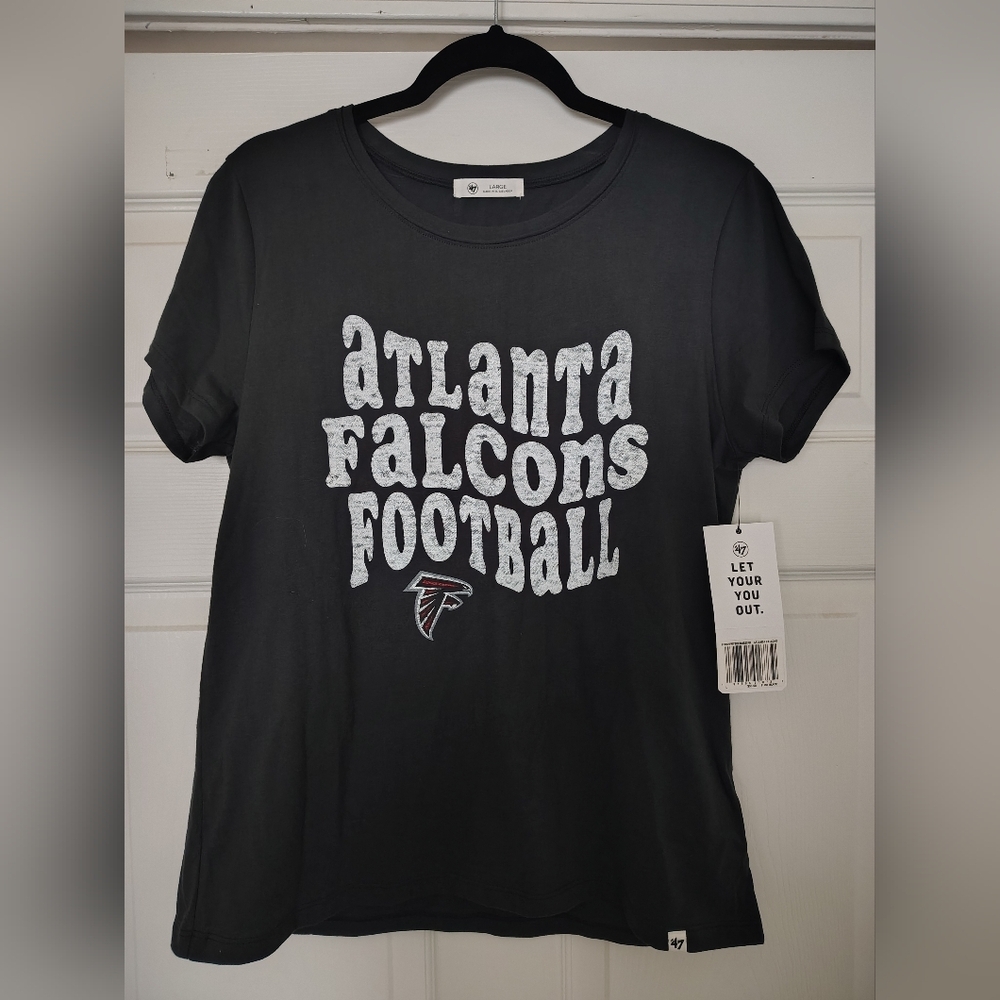 47 Women's Atlanta Falcons Free Spirit Frankie Short Sleeve Shirt